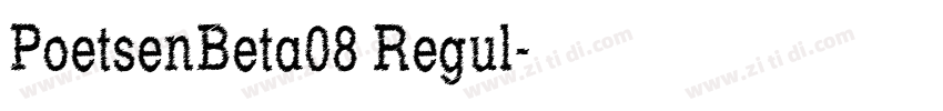 PoetsenBeta08 Regul字体转换